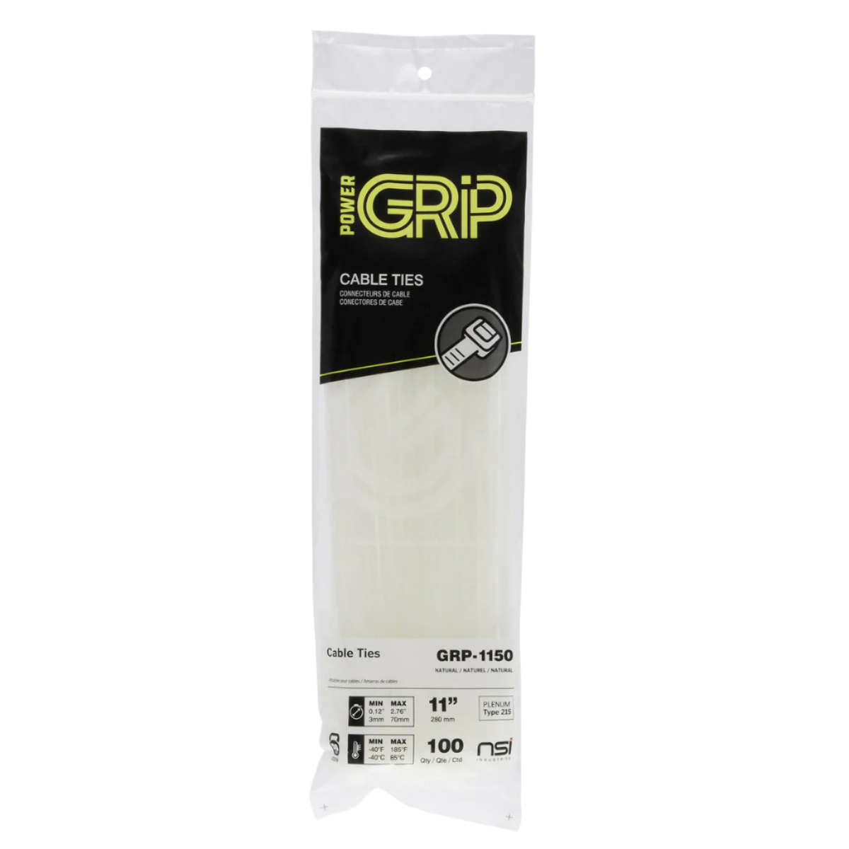 Cable Ties 50lb 100PK 6-18"