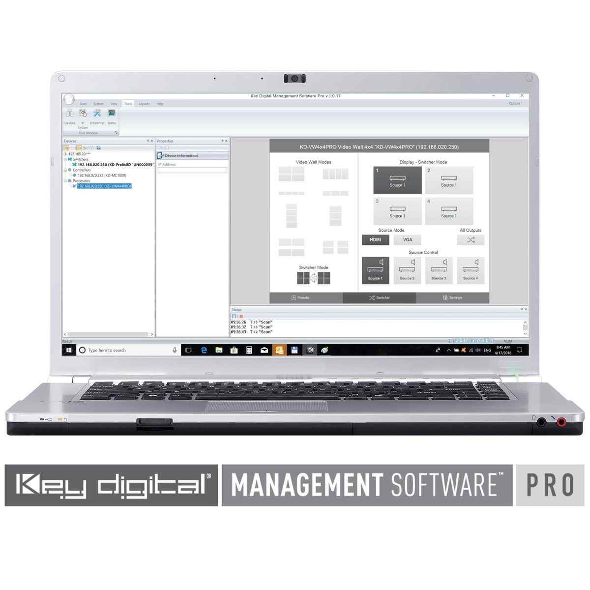 KDMS PRO DOWNLOAD Windows PC software for setup and control of KD products and systems