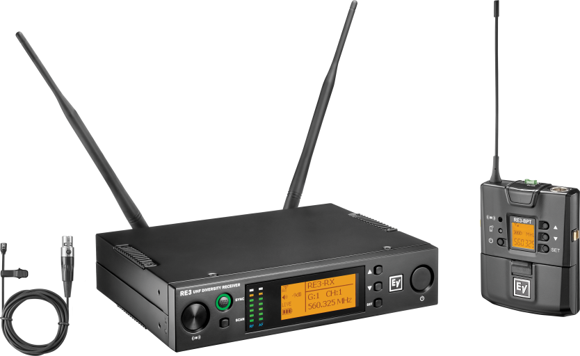 RE3BPOL5H Wireless UHF Omni Lavalier Set with OL3 Mic 560-596 MHz