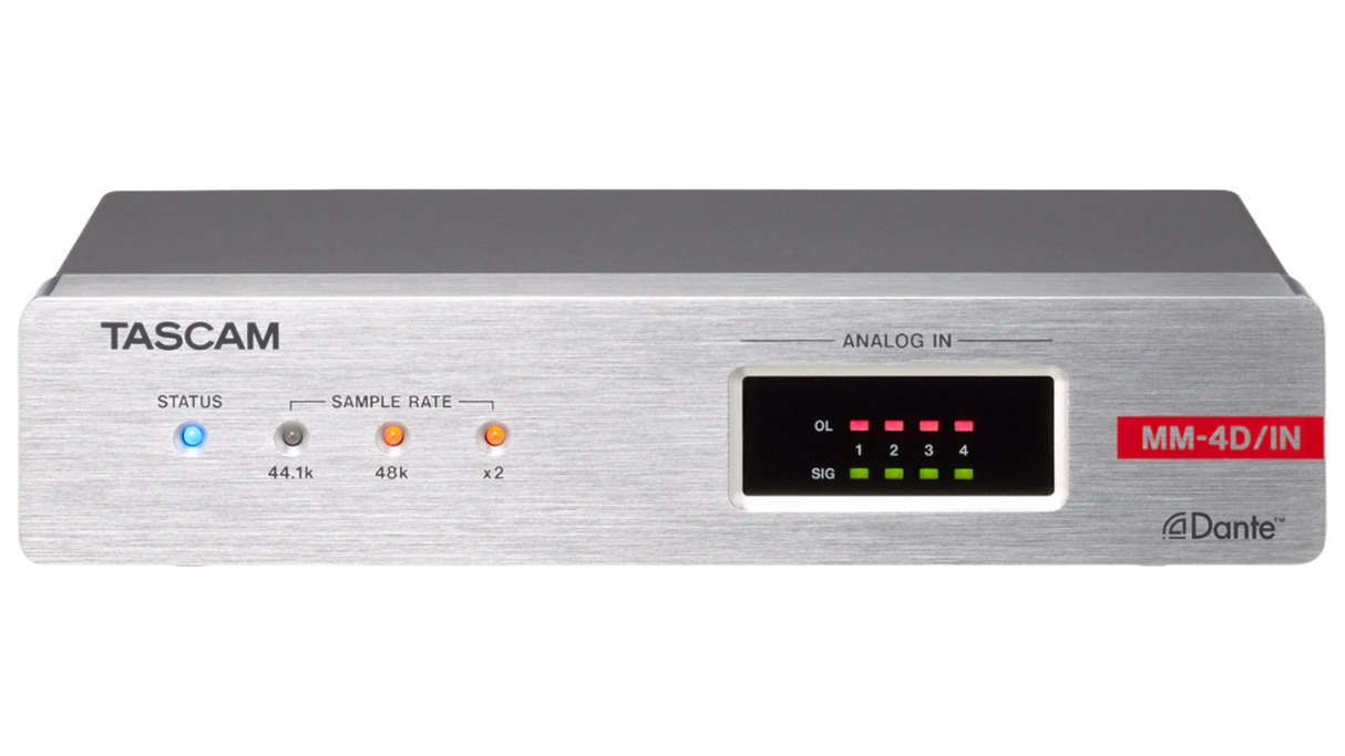 MM4D/IN-E 4 Mic/Line Input Dante Converter W/DSP Mixer