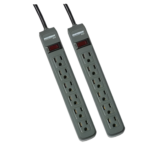 MMS362P Surge Strip 6-outlet Twin Pack 241J