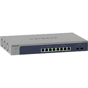 MS510TXUP-100NAS 8-Port Multi-Gigabit/10G Ethernet Smart Switch with 2 SFP+ Ports