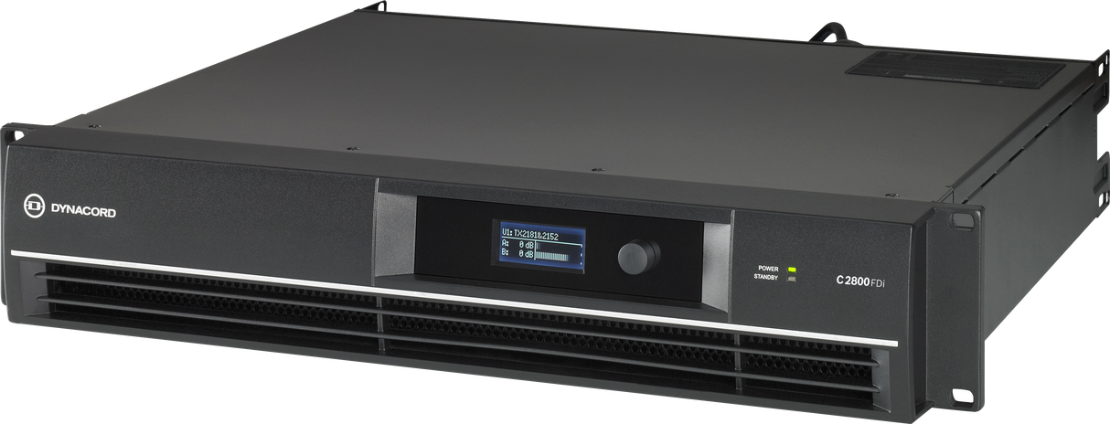 C2800FDIUS DSP 2 x 1400 W Power Amplifier for Fixed Install Applications