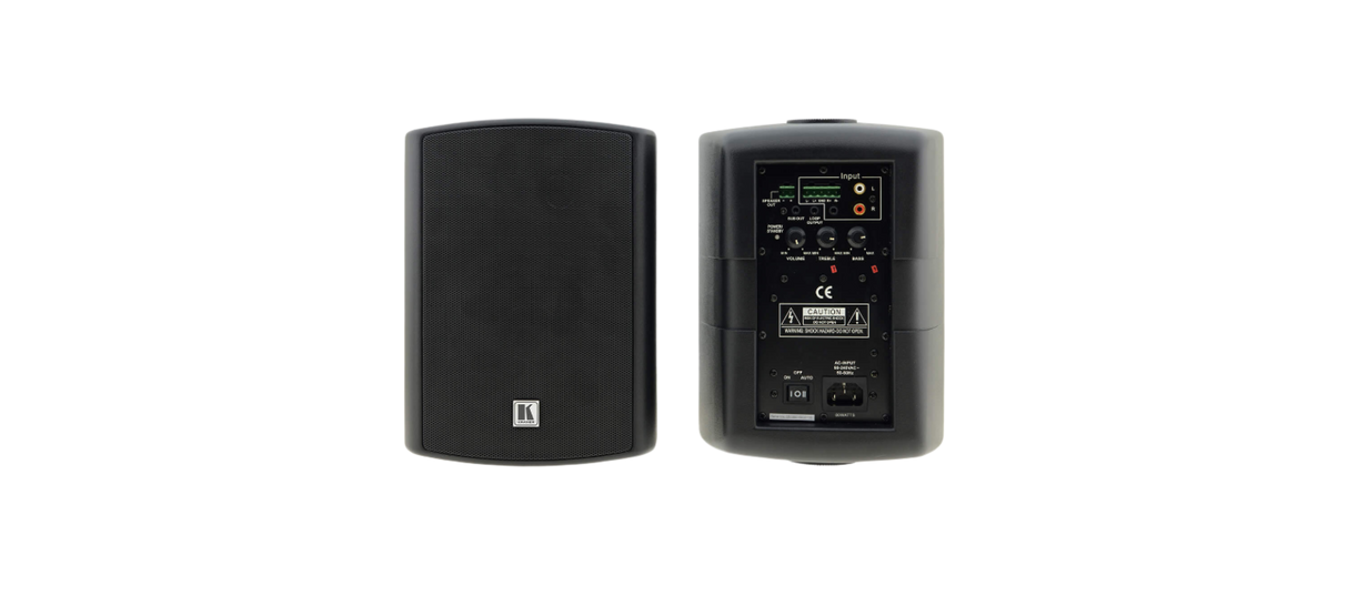 TAVOR5O 5.25" On-Wall 2-Way Powered Speakers White