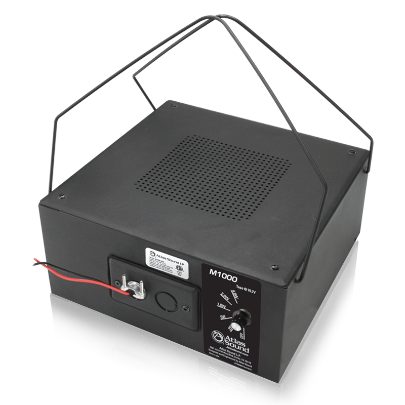 M1000 8" Dual Cone Sound Masking Speaker 70V 4W Transformer Enclosure