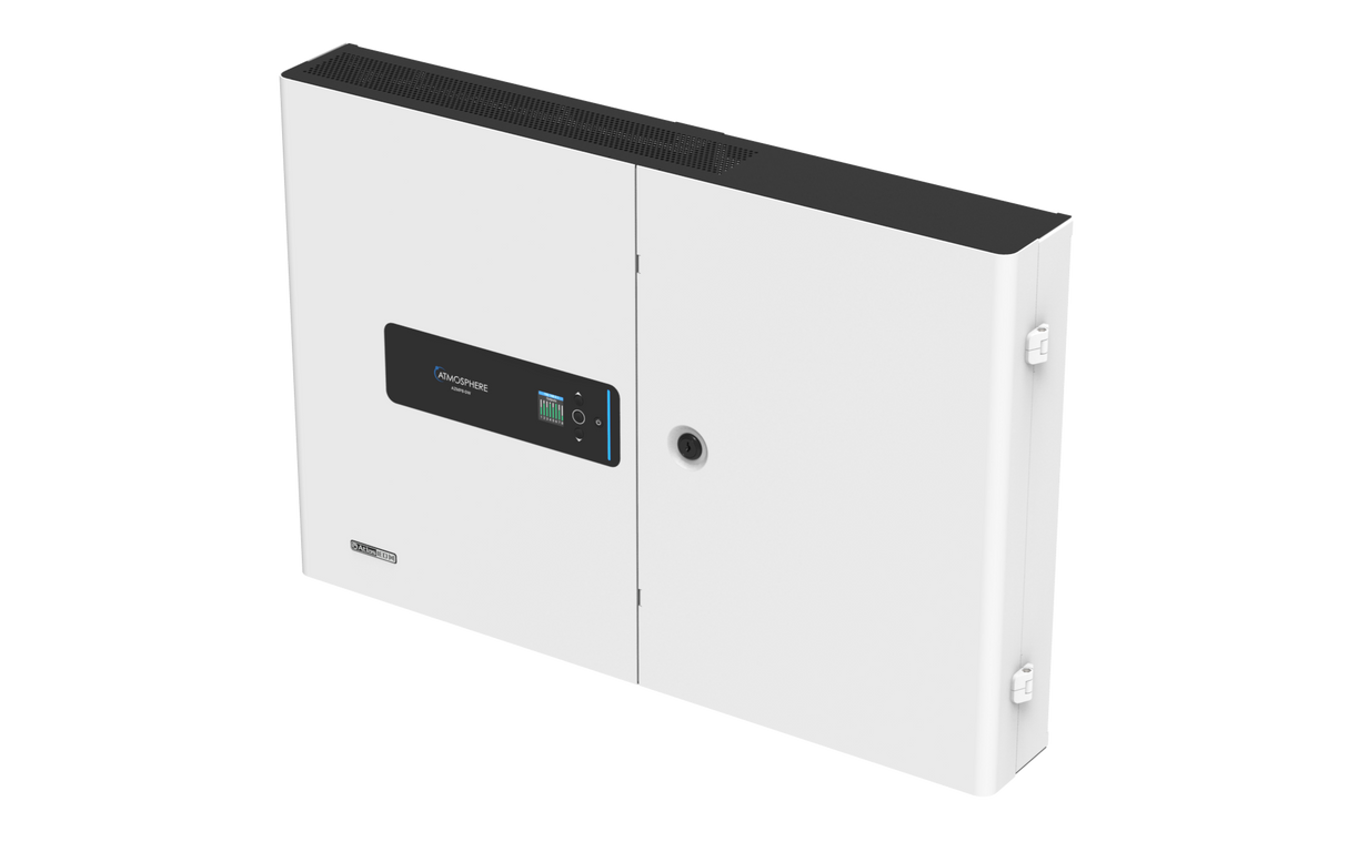 AZMP8-DW Atmosphere™ 8-Zone Signal Processor with 1200-Watt Amplifier and Dante All-in-one Wall Mount Cabinet