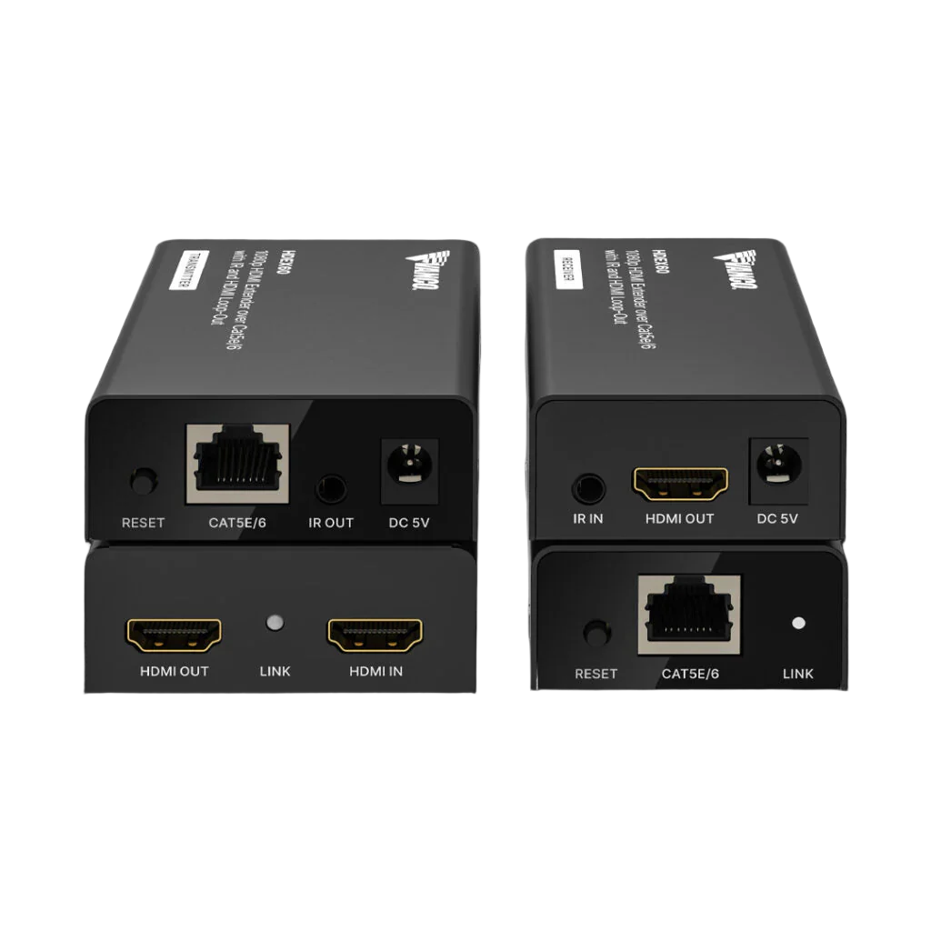 HDEX60 HDMI Over Single Cat5E/Cat6 Extender w/IR & HDMI Loopout