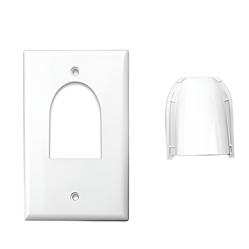 Custom Two-Piece Bulk Cable Wall Plates