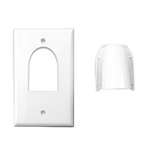 Custom Two-Piece Bulk Cable Wall Plates