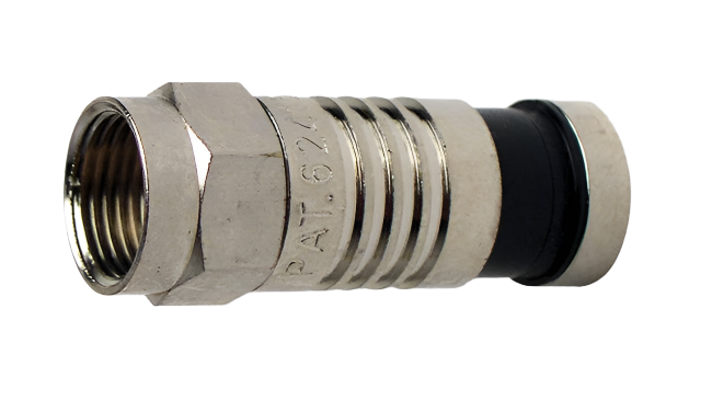 18011 F RG59 Compression Nickel Plated 100pc/Bag