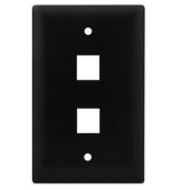 WP3402 Single Gang Wall Plate 2-Port