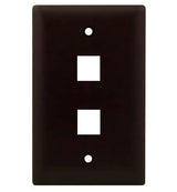 WP3402 Single Gang Wall Plate 2-Port