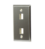 WP3402 Single Gang Wall Plate 2-Port