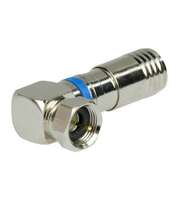 AC300110 Compression RG6U-Quad Right Angle F Plug 10 Pack