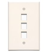 WP3403 1 Gang Wall Plate 3 Port