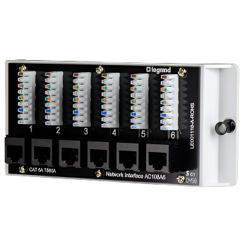 AC106A6 6 Port Cat6a Network Interface Module