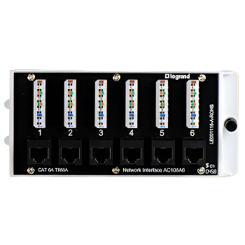 AC106A6 6 Port Cat6a Network Interface Module