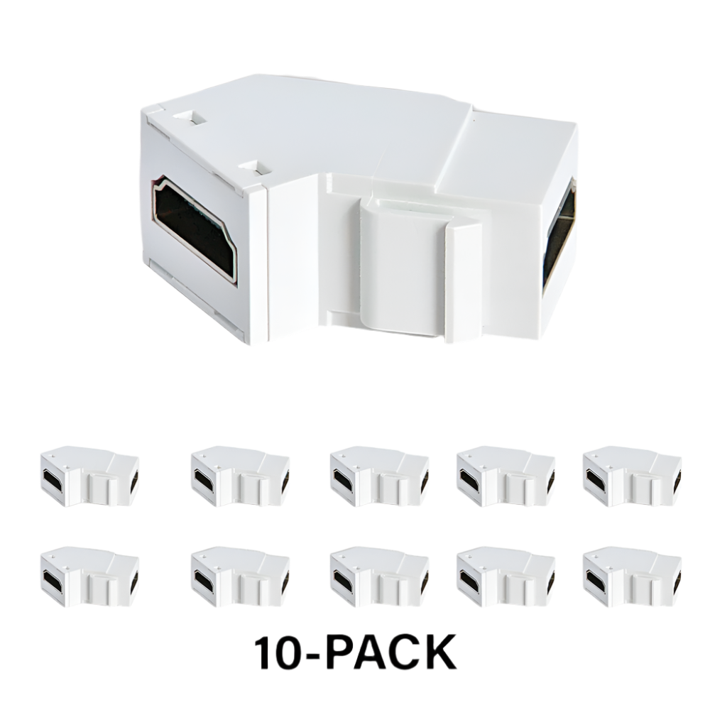 WP124KWH10 4K HDMI Keystone Insert 10 Pack
