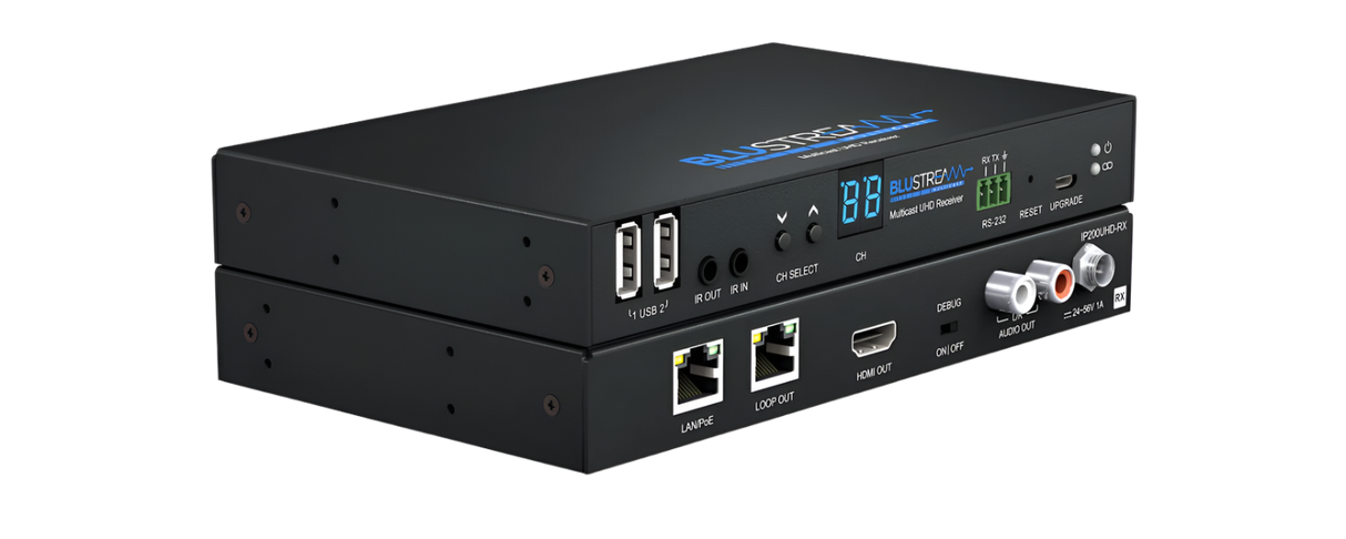 IP200UHD-RX HDMI over IP Receiver 4k with POE HDCP & 2.2