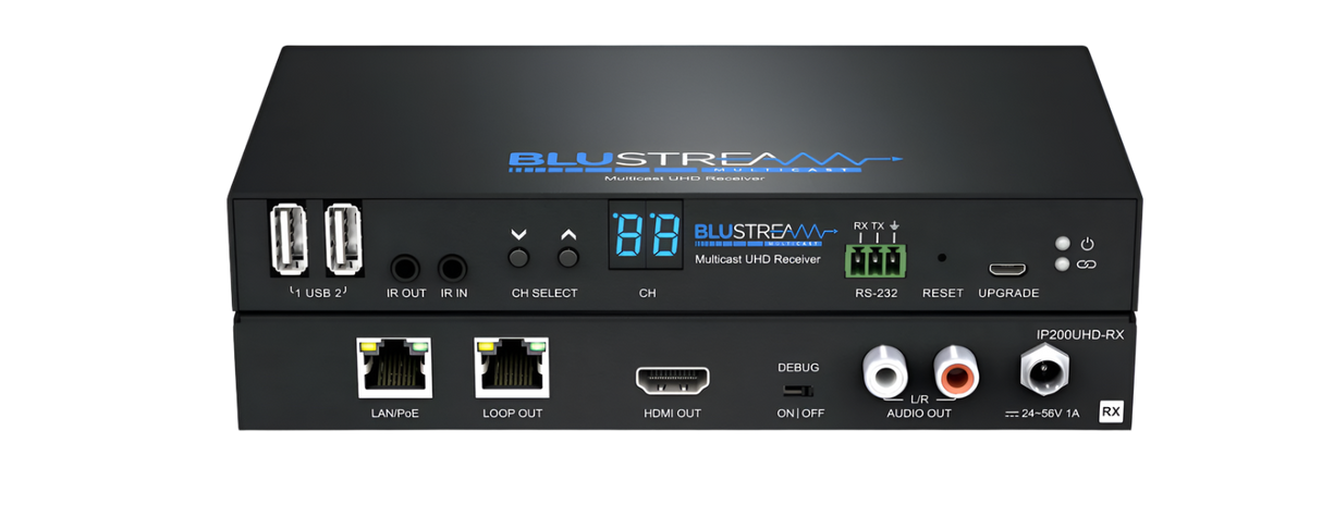 IP200UHD-RX HDMI over IP Receiver 4k with POE HDCP & 2.2