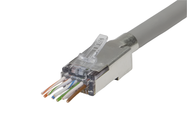 202051J ezEX44 Shielded RJ45 External Ground Connector 50/Jar