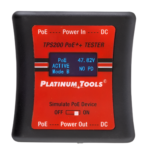 TPS200C PoE++ Tester Clamshell