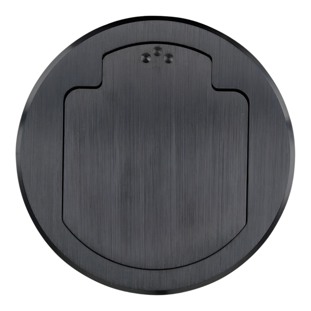 T3DV2SBLK HDMI and 2 Keystone Connectors w/AC Plug Round Black