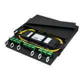 FPP-03-R1-03 1U Premium Rack Mount Fiber Patch Panel Enclosure Unloaded