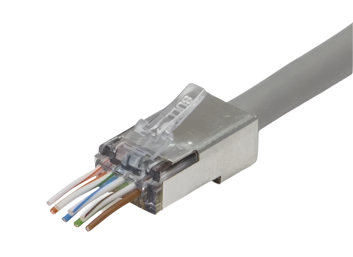 202049J ezEX38 Shielded RJ45 Internal Ground 50/Jar