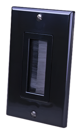 Decor Style Brush Bulk Cable Wall Plate Single