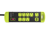 ME5010 Power Strip Surge 8 AC 2 USB A