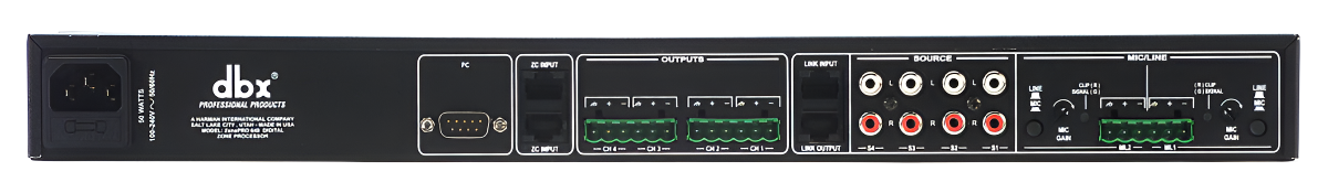 641 ZonePRO 6 In x 4 Out Digital Zone Processor No Display No Ethernet