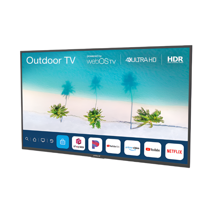 Neptune Partial Sun Outdoor 4K TV W/Outdoor Tilt Mount