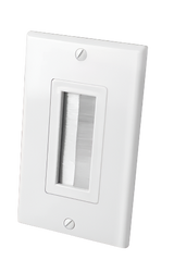 Decor Style Brush Bulk Cable Wall Plate Single