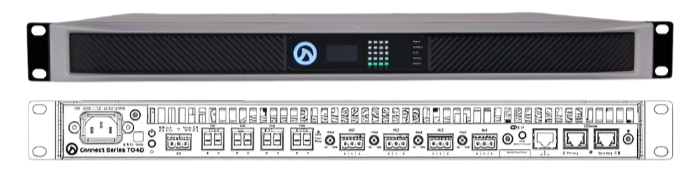 CONNECT 704D-G Dante 4 Channel x 700W @ 4Ω, 8Ω, 70V and 100V per channel Government Model with WiFi removed