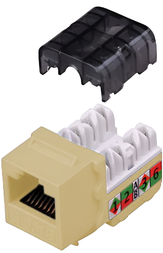 CAT6 90 Degree Keystone Inserts 8 Conductor