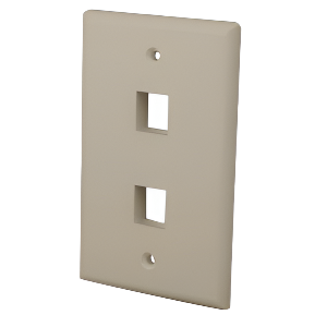 Multi-Media Keystone Wall Plate 2-Port
