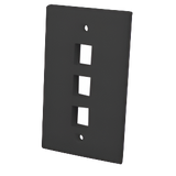 Multi-Media Keystone Wall Plate 3-Port
