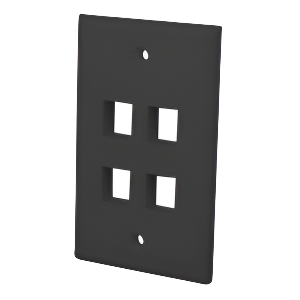 Multi-Media Keystone Wall Plate 4-Port