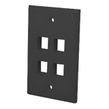 Multi-Media Keystone Wall Plate 4-Port