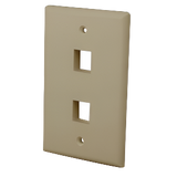 Multi-Media Keystone Wall Plate 2-Port