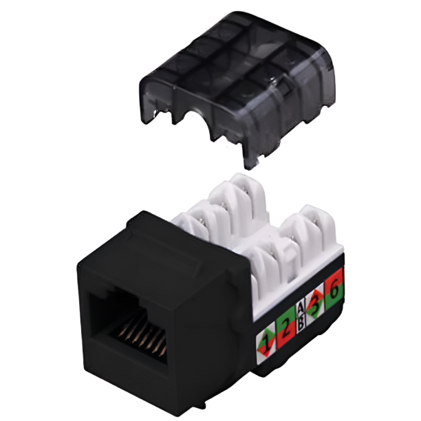 CAT6 90 Degree Keystone Inserts 8 Conductor