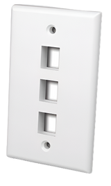 Multi-Media Keystone Wall Plate 3-Port