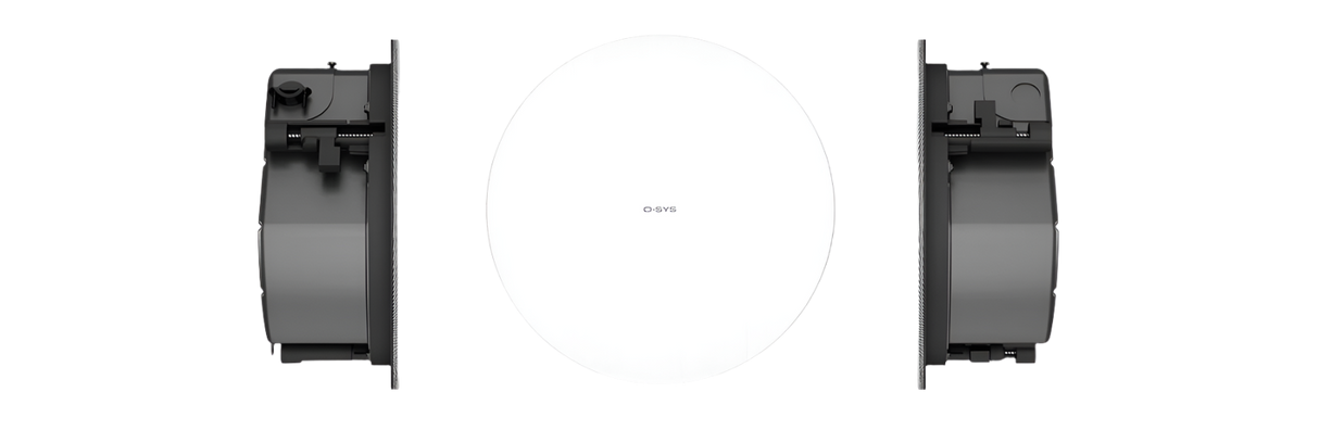 AD-C4T-LPZB-WH 4.5" Two-way Ceiling Speakers 150° Conical DMT Coverage (Pair)