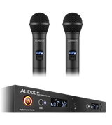 AP42 OM2 Wireless Microphone System R42 Two Channel Diversity Receiver 2 H60/OM2 Handheld Transmitters