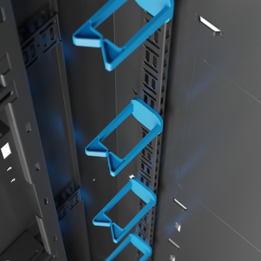 DWR1826PD 18RU & 26" Deep Pivoting Wall Rack with Plexi Door