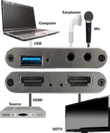 CAPT4K1 4K HDMI to USB Capture w/ Audio Embedding/De-Embedding