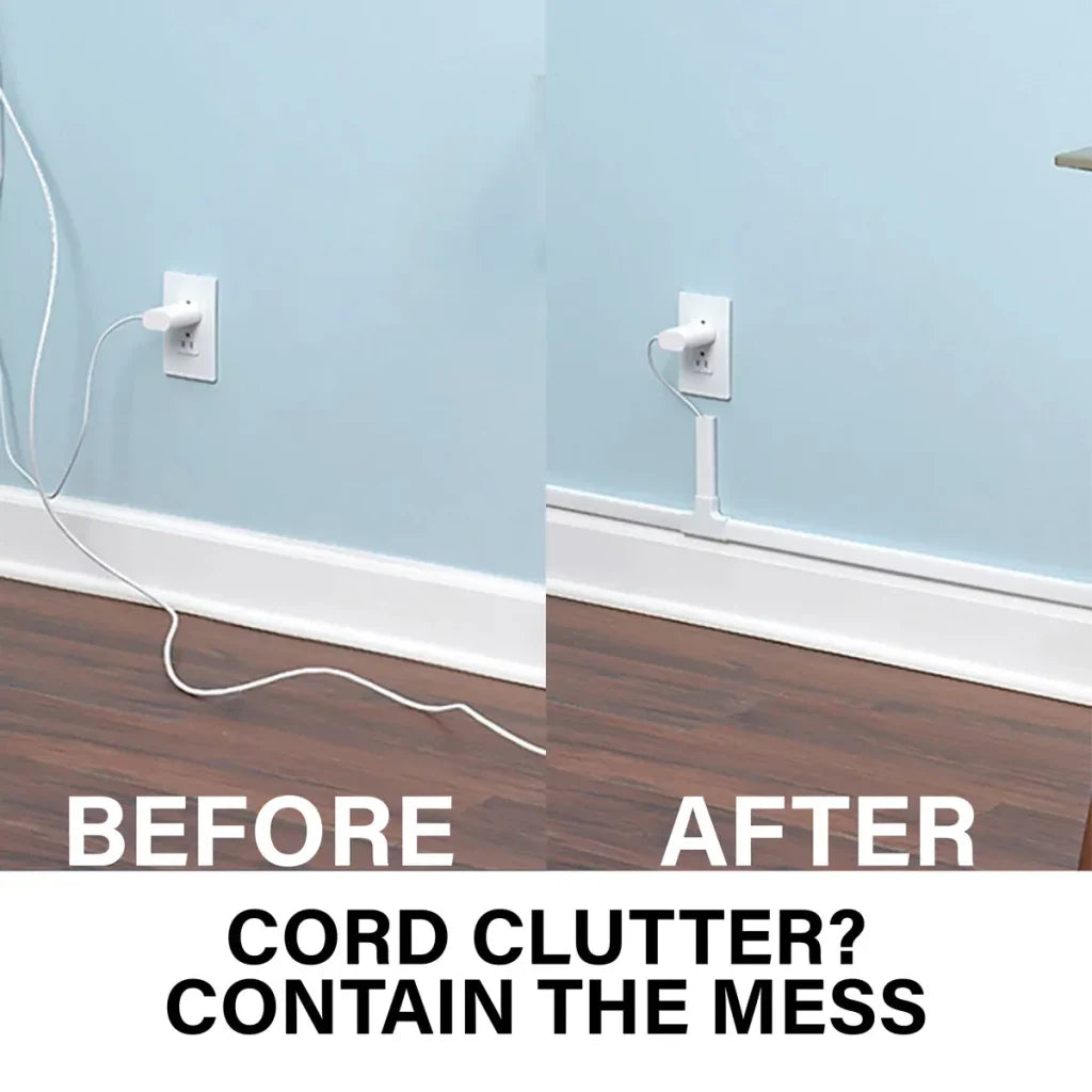 CCS2KWH 10 Piece 48" x 1" PVC White Cable Organization Kit