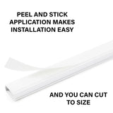 CCS2KWH 10 Piece 48" x 1" PVC White Cable Organization Kit