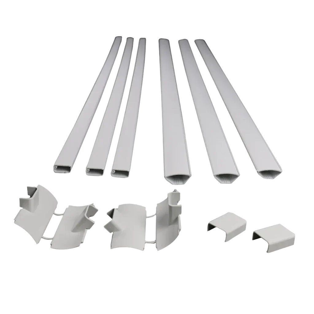CCSHEK 12 Piece 48" x 1" PVC White Cabling Kit